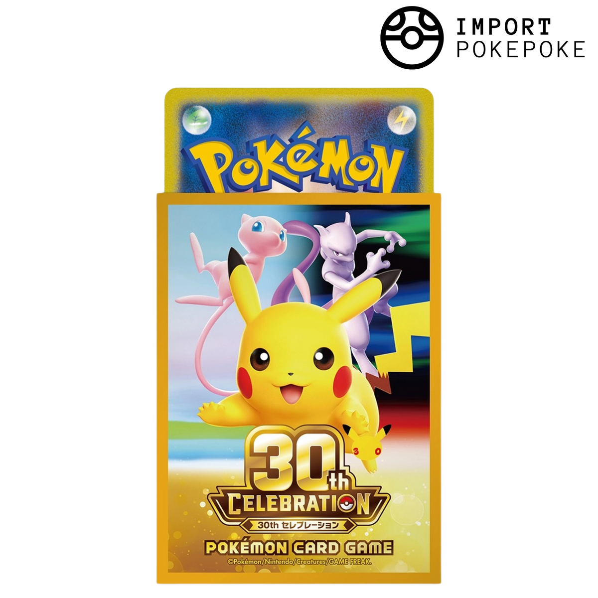 Sleeves - 30th Pikachu, Mew & Mewtwo