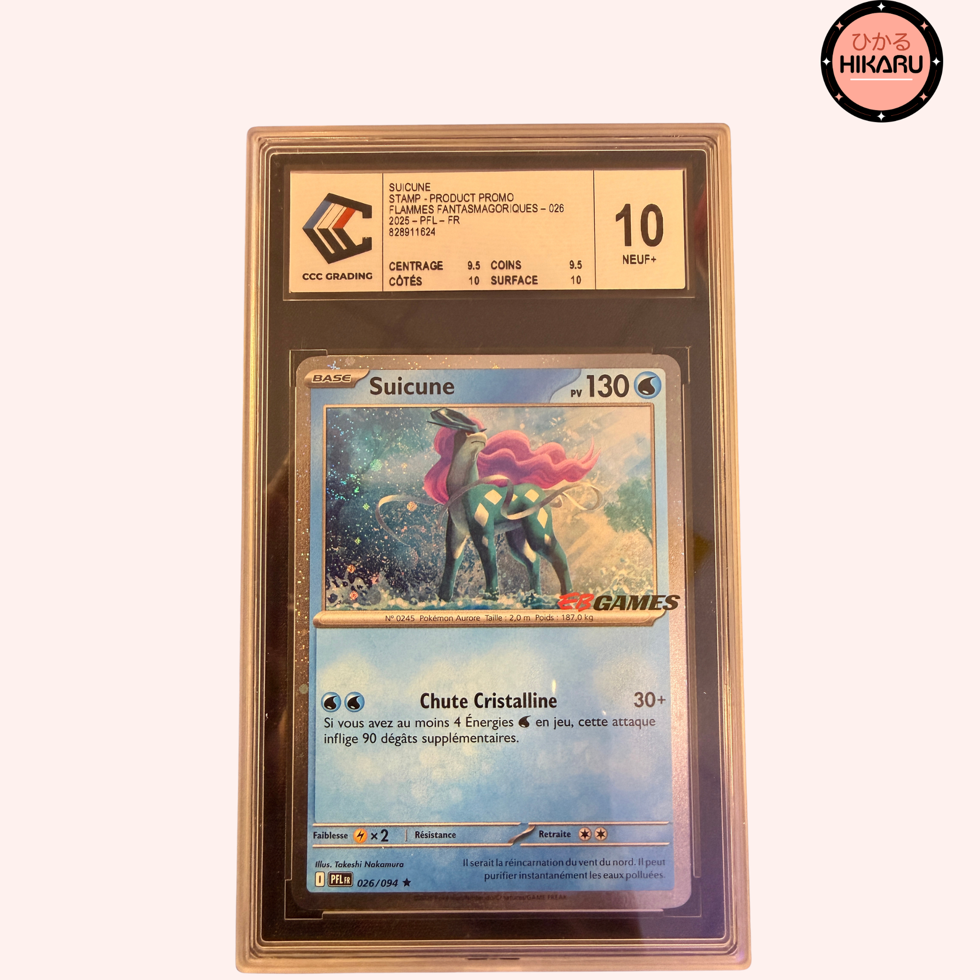 pokemon cards rapidash Suicune STAMP 026/094