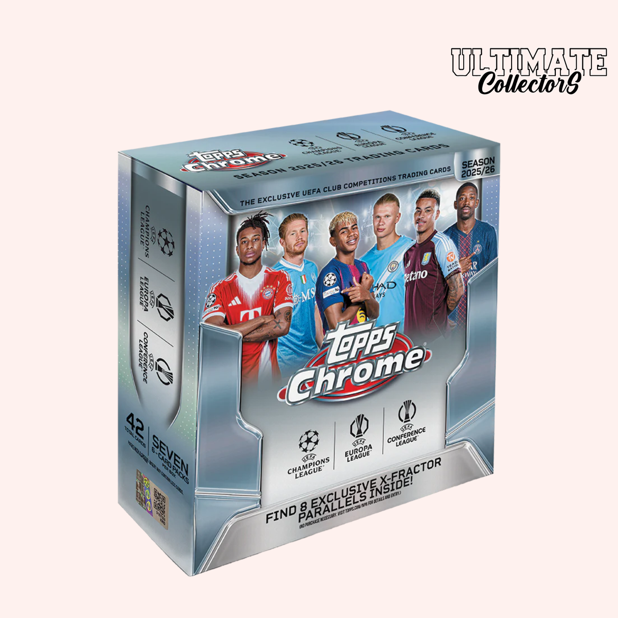 Topps Chrome UEFA Club Competitions 2025/26 – Mega Box