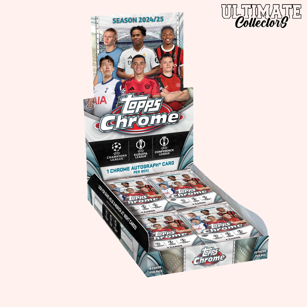 Topps Chrome UEFA Club Competitions Hobby Box (2024/25)