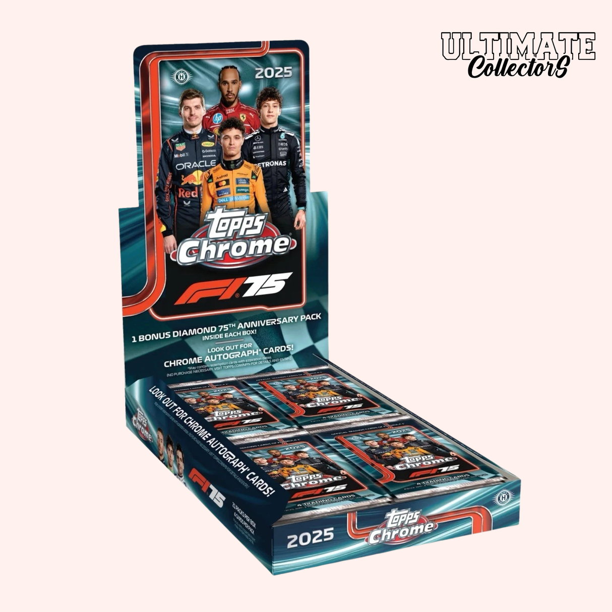 Boîte Hobby Topps Chrome F1 2025 - Hobby Box - Anglais
