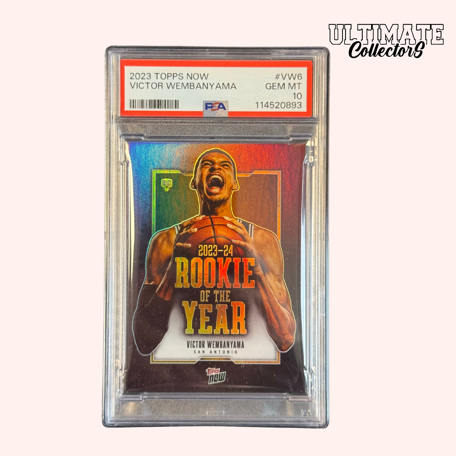 2023 Topps Now Wembanyama ルーキーカードPGI 10 Carte Gradée Topps Now NBA – Victor Wembanyama RC Rookie Of The