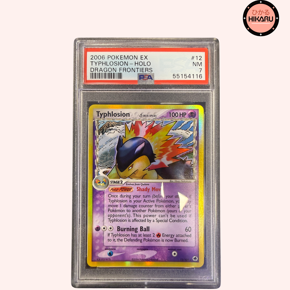 Typhlosion Espece Delta Holo Reverse  PSA 7