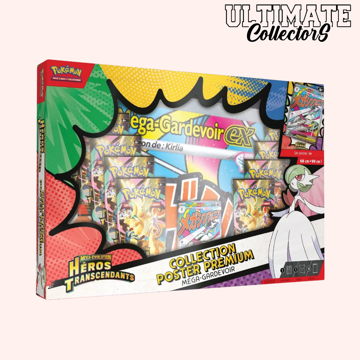 Coffret Poster Premium Pokémon - Méga Gardevoir - Héros Transcendants - ME02.5 - Français