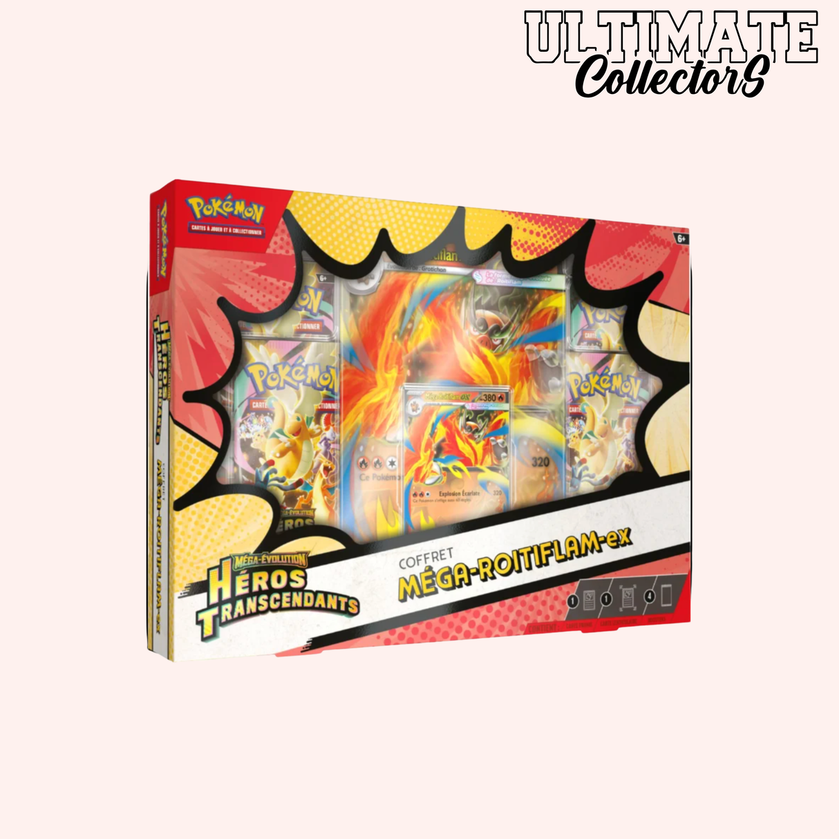 Coffret Pokémon - Méga Roitiflam - Héros Transcendants - ME02.5 - Français
