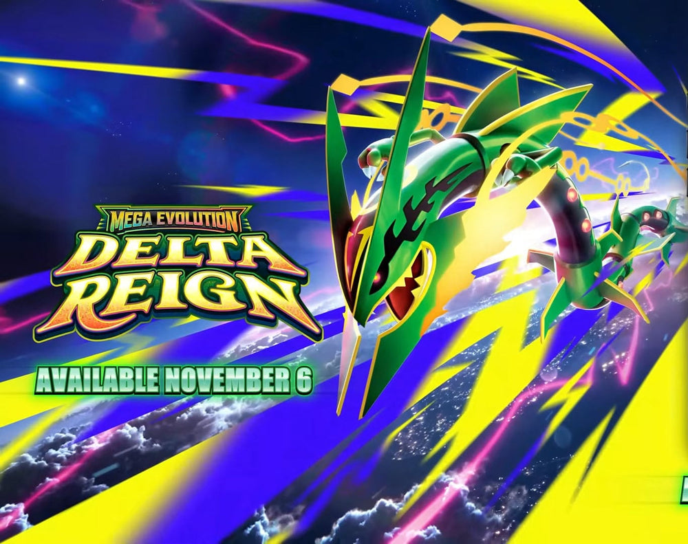 Visuel d'annonce de l'extension Pokémon Règne Delta (Delta Reign), version occidentale de Storm Emeralda
