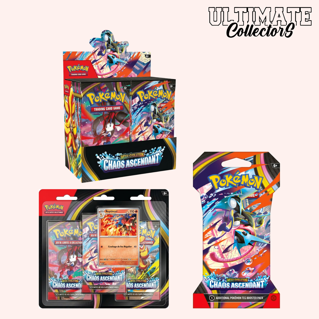 Pack - Display Tripack Blister Pokémon - Chaos Ascendant - ME04